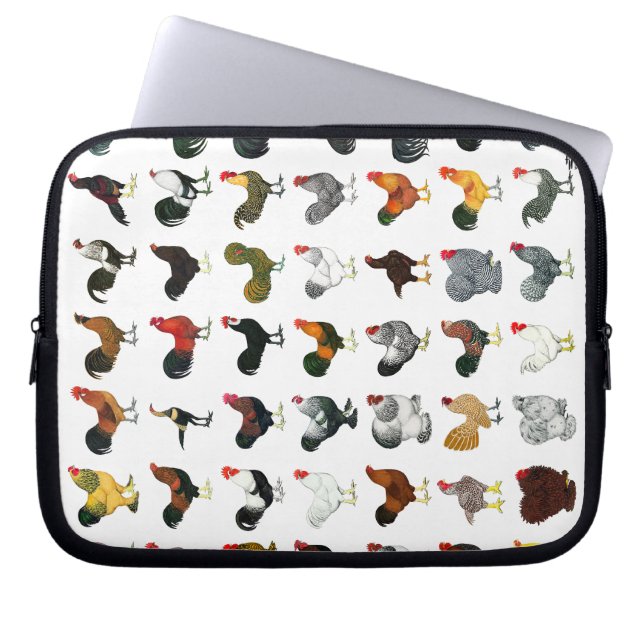 49 Roosters Laptop Sleeve (Voorkant)