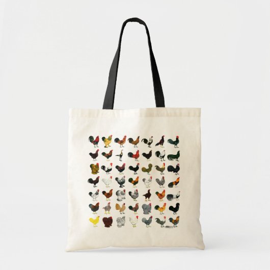 49 Roosters Tote Bag (Voorkant)
