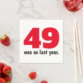 49 was zo vorig jaar servet (Insitu)