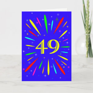 49e 'Birthday Explosion'-Kaart Kaart