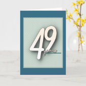 49e Jubileum Kaart (Gele Bloem)