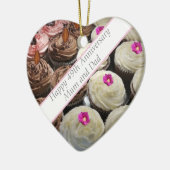 49e Jubileum voor bruiloft Keramisch Ornament (Links)