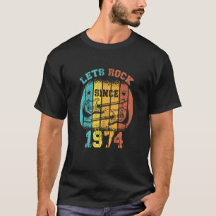 49e verjaardag 1974 Retro 49 jaar oud Guit T-shirt