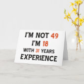 49e verjaardag design kaart (Gele Bloem)