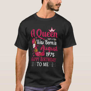 49e verjaardag hoge hak Een koningin werd geboren T-shirt