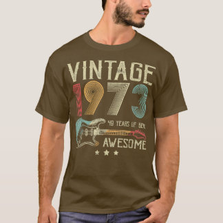 49e verjaardag Mannen Geweldige 1973 Gui T-shirt