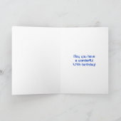 49e verjaardag: Red Digital Clock Style "49" + naa Kaart (Binnen)