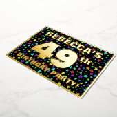 49e verjaardag van de gevechtsdag - vun, kleurrijk folie uitnodiging (Gedraaid)