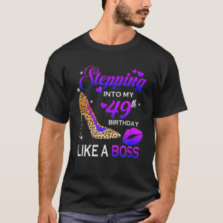49e verjaardag van vrouwen die in 49 luiper vallen t-shirt