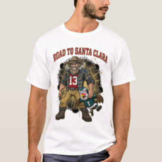 49ers Weg Naar Santa Clara San Francisco Voetbal T-shirt