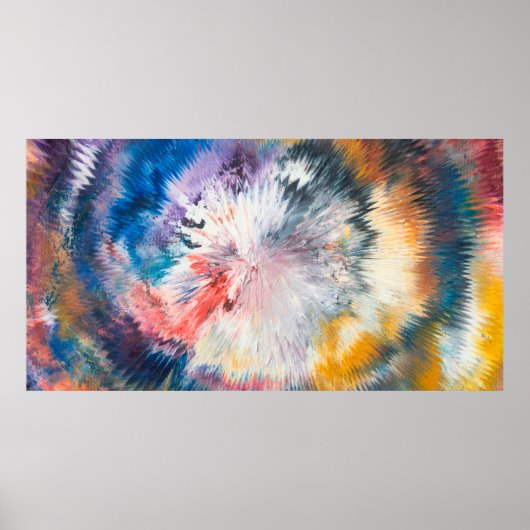 4.000 olieschilderijen. Colorful creative abstract Poster (Voorkant)