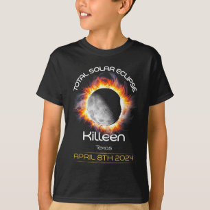 4.08.24 Totale Zonsverduistering 2024 Killeen Texa T-shirt
