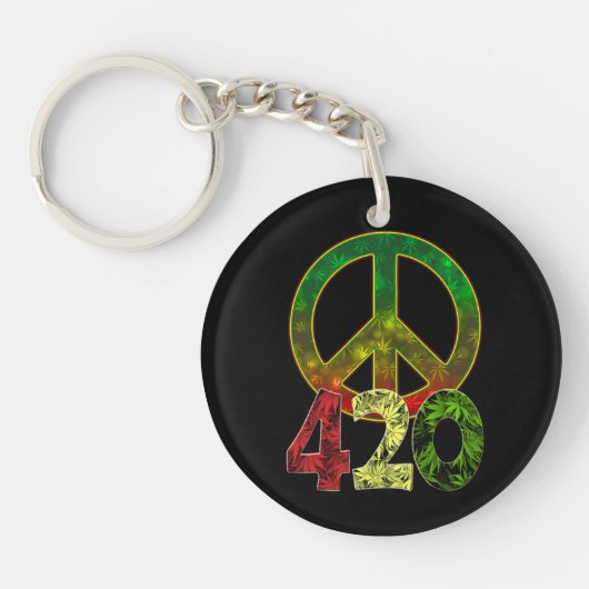 4 20 Vrede Sleutelhanger (Voorkant)