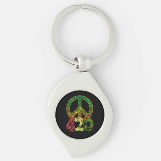 4 20 Vrede Sleutelhanger (Voorkant)
