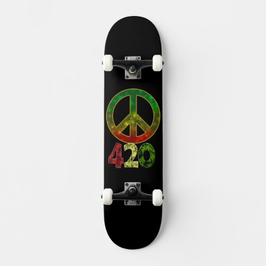 4 20-wattenrennen vrede skateboard (Voorkant)