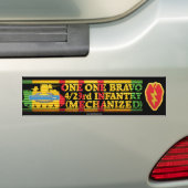 4/23e Inf. Mech. Eén Bravo-Bumpersticker Bumpersticker (Op auto)