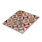 4.25" Elegant Patchwork Quilt Patroon Tegeltje (Zijkant)