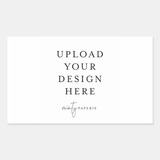 4,25" x 2,7" Rechthoekig label - Liggend (Voorkant)