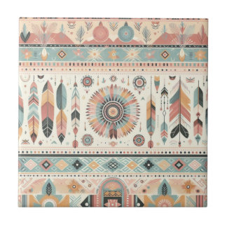 4,25 x 4,25 carreaux en céramique tribale rose