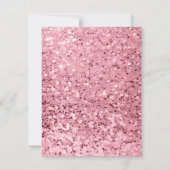 4,25 x 5,5 Parties scintillant d'or Rose de carte (Dos)