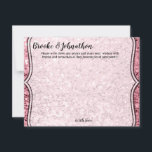 4,25 x 5,5 Parties scintillant d'or Rose de carte<br><div class="desc">Ces Cartes de Conseils de 4, 25x5, 5 tailles sont parfaites pour tous les couples à la réception pour que leurs invités leur donnent des conseils très appréciés ! Il est entièrement personnalisable en couleurs ARRIÈRE - PLANS et en couleurs de police. Utilisez simplement le système facile à naviguer pour...</div>