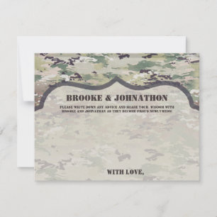4.25x5.5 Advice Card Army OCP Camo Uniform Camofla Kaart