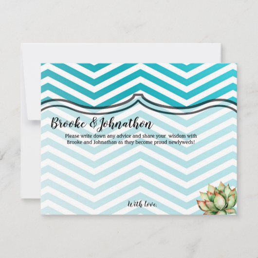 4.25x5.5 Advies Kaart Boho Cacti Cactus Succulent  (Voorkant)