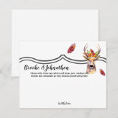 4.25x5.5 Advies Kaart boho hert Buck Head Browning (Voorkant / Achterkant)