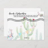 4.25x5.5 Advies Kaart Boho Llama Bohemian Cacti De (Voorkant / Achterkant)