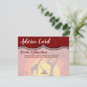 4.25x5.5 Carte conseil African Safari Giraffe Suns (Debout devant)