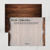 4.25x5.5 Carte conseil Grange bois pays rustique (Devant / Derrière)