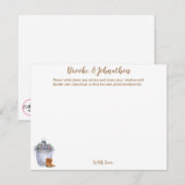 4,25x5,5 Carte conseil Mariage campagnard d'été Ru (Devant / Derrière)