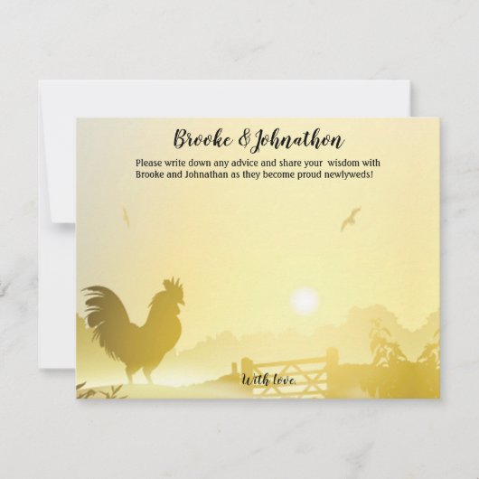 4.25x5.5 Carte conseil Sunny Morning Farm Country (Devant)