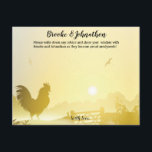 4.25x5.5 Carte conseil Sunny Morning Farm Country<br><div class="desc">Ces Cartes de Conseils de 4, 25x5, 5 tailles sont parfaites pour tous les couples à la réception pour que leurs invités leur donnent des conseils très appréciés ! Il est entièrement personnalisable en couleurs ARRIÈRE - PLANS et en couleurs de police. Utilisez simplement le système facile à naviguer pour...</div>