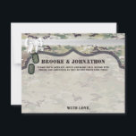 4,25x5,5 Carte de conseil Armée OCP Camo Uniform C<br><div class="desc">Ces Cartes de Conseils de 4, 25x5, 5 tailles sont parfaites pour tous les couples à la réception pour que leurs invités leur donnent des conseils très appréciés ! Il est entièrement personnalisable en couleurs ARRIÈRE - PLANS et en couleurs de police. Utilisez simplement le système facile à naviguer pour...</div>