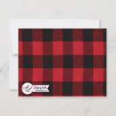 4.25x5.5 Carte de direction Bal d'ours à bison rou (Dos)