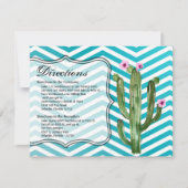 4,25x5,5 Carte de direction Boho Cactus Cactus Suc (Devant)