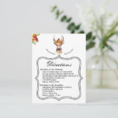 4,25x5,5 Carte de direction cerf de boho Buck Head (Debout devant)