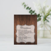 4.25x5.5 Carte de direction Grange Bois Pays rusti (Debout devant)