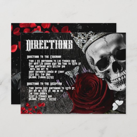 4.25x5.5 Carte de direction Haunting Adeline Zade  (Devant / Derrière)