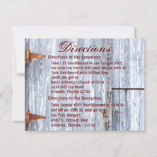 4.25x5.5 Carte de direction Lave-linge blanc Porte