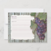 4.25x5.5 Cartes de recette papier Fête des mariées (Dos)