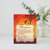 4.25x5.5 Directiekaart Afrikaanse Safari Giraffe S Kaart (Staand voorkant)