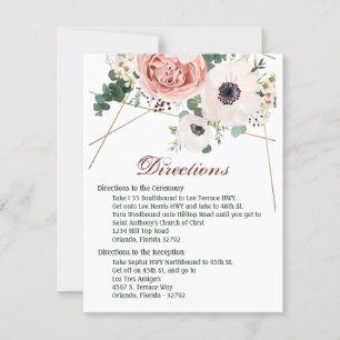 4,25x5,5 Direction Carte Rose de jardin géométriqu