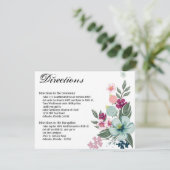 4,25x5,5 Fleurs tropicales de la carte de directio (Debout devant)