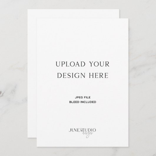 4.25x5.5" kaart afdrukken (Voorkant / Achterkant)