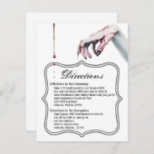 4.25x5.5 Richting Cardv v zombie bloed druppel vam Kaart (Voorkant / Achterkant)