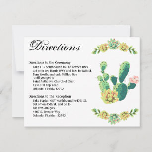 4.25x5.5 Richting Kaart Bohemian Cactus Succulente