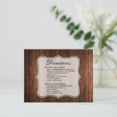 4.25x5.5 Richting Kaart Schuur Hout Landelijk Rust (Staand voorkant)