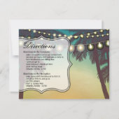 4.25x5.5 Richting Kaart Strand Zonsondergang Palmb (Voorkant)